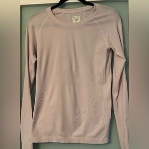 Pale pink Athleta long sleeve tee